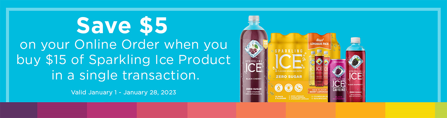 sparkling ice delivery discount -save $5 with purchase