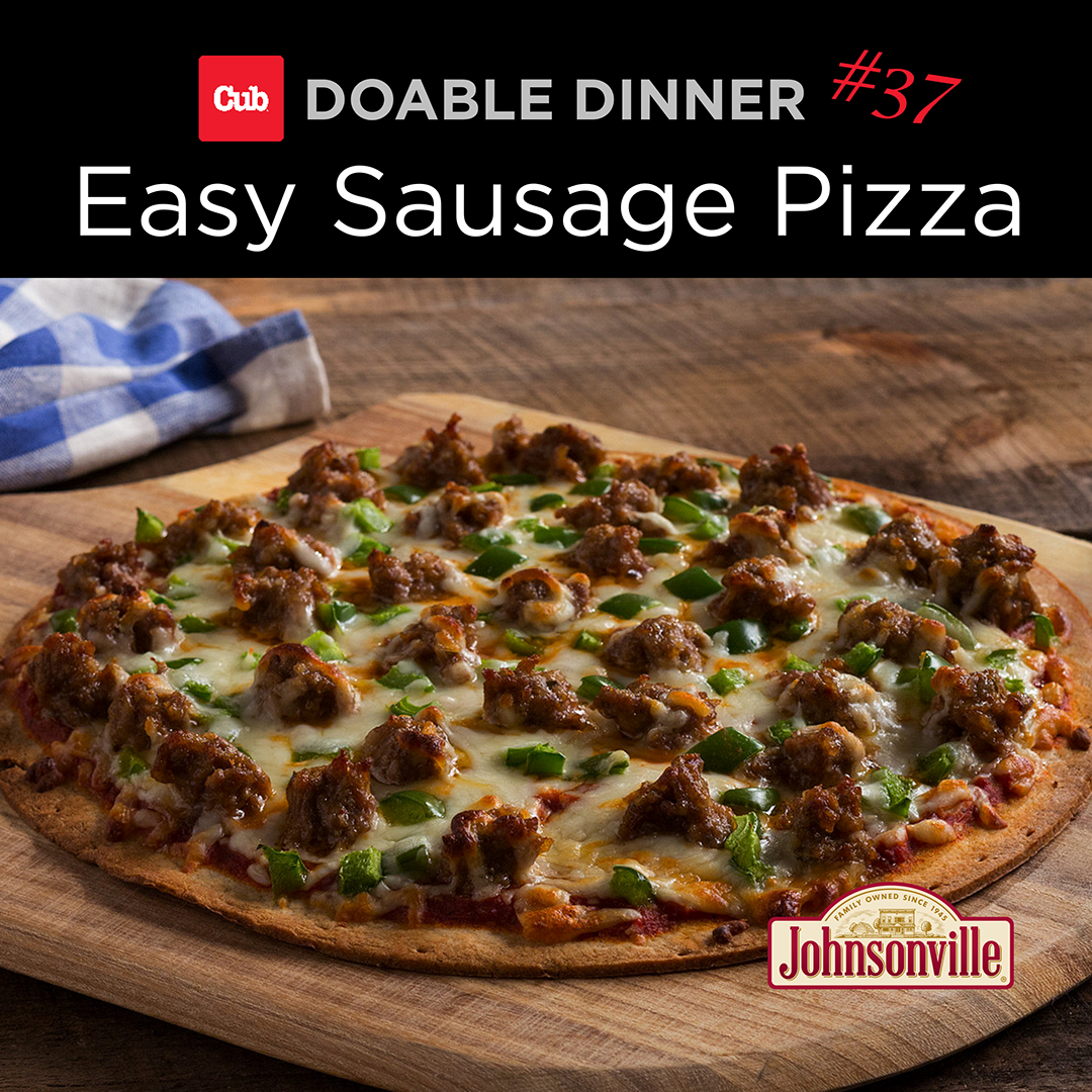 doable dinner #37 easy sausage pizza