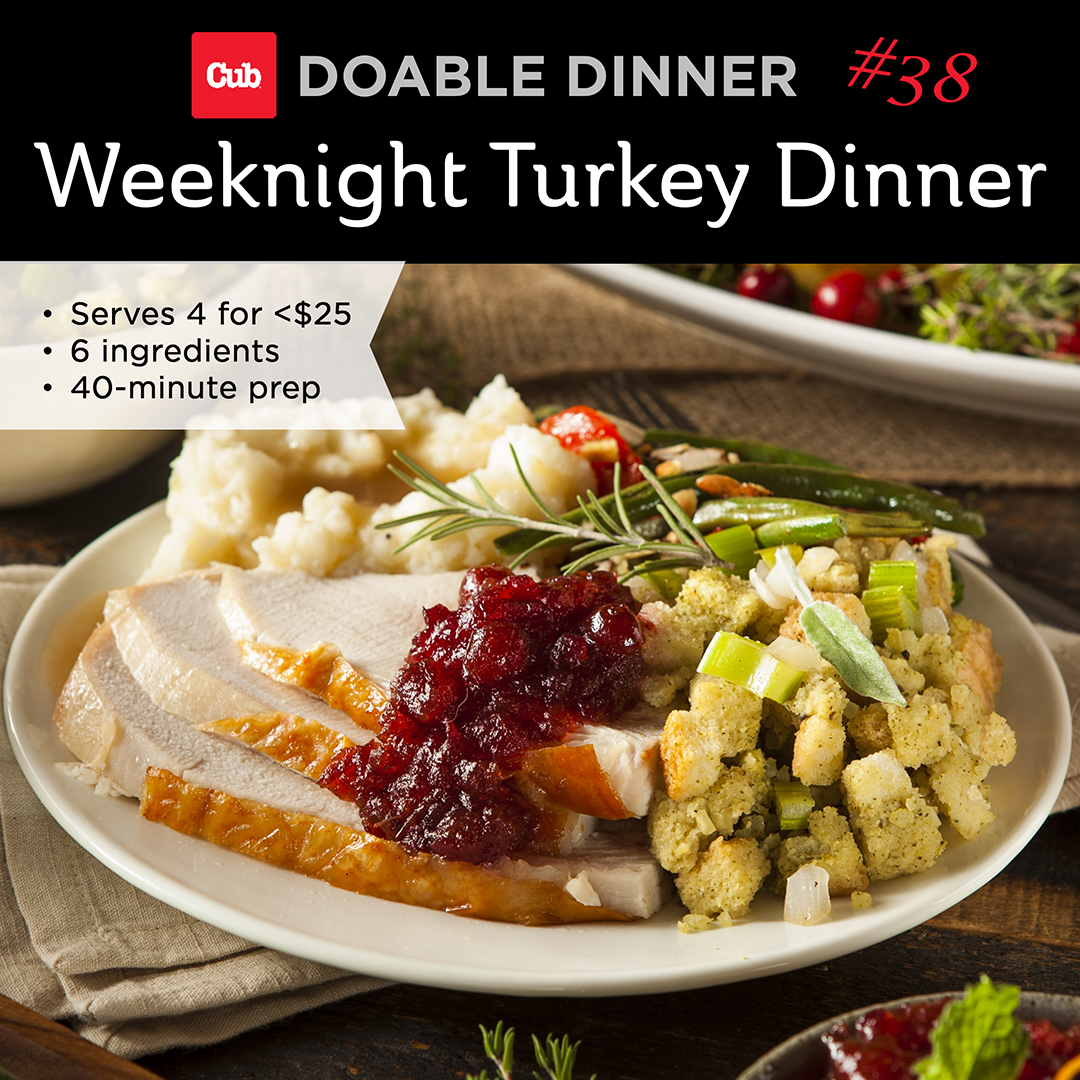 doable dinner #38 weeknight turkey dinner