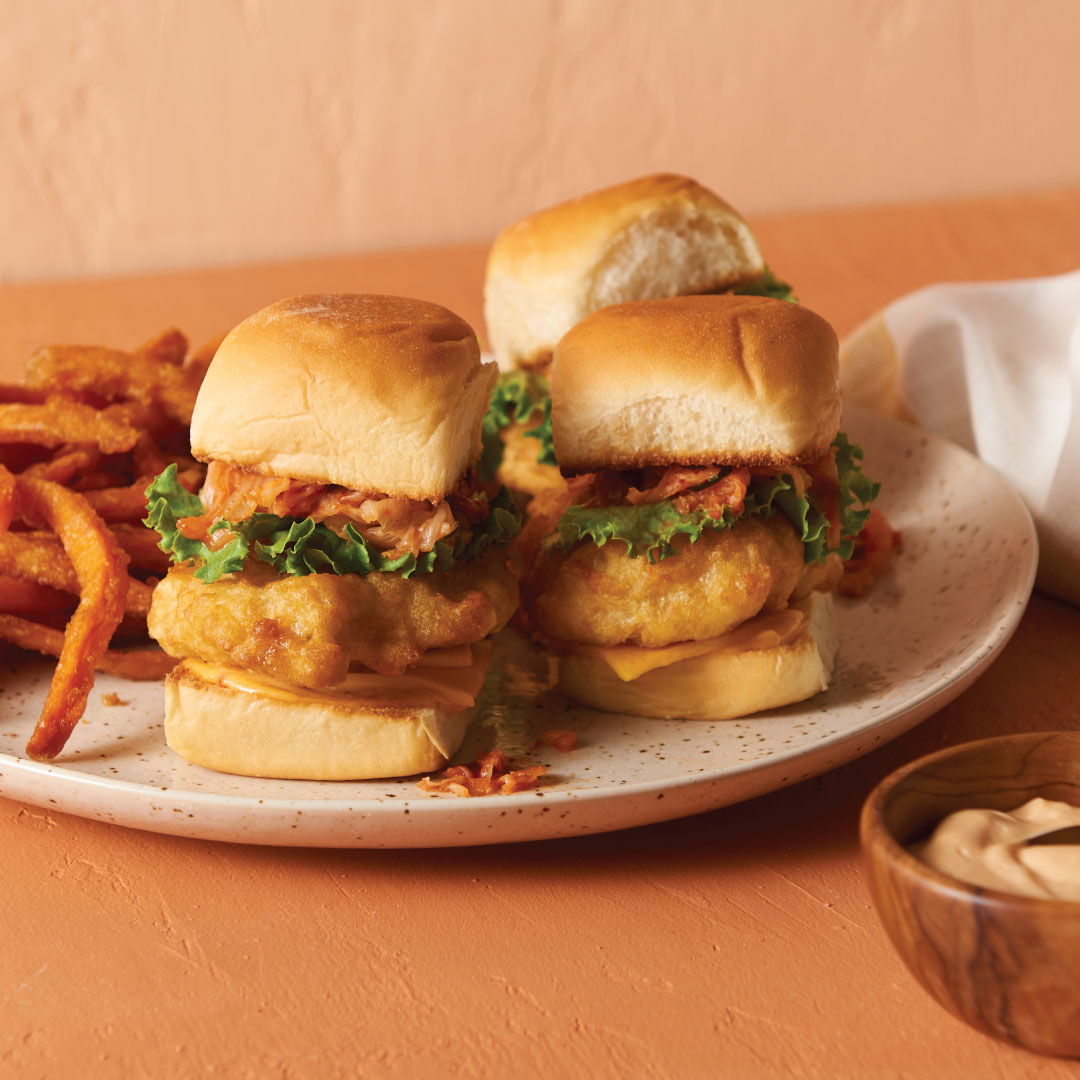 korean-fish-sliders-with-sweet-potato-fries