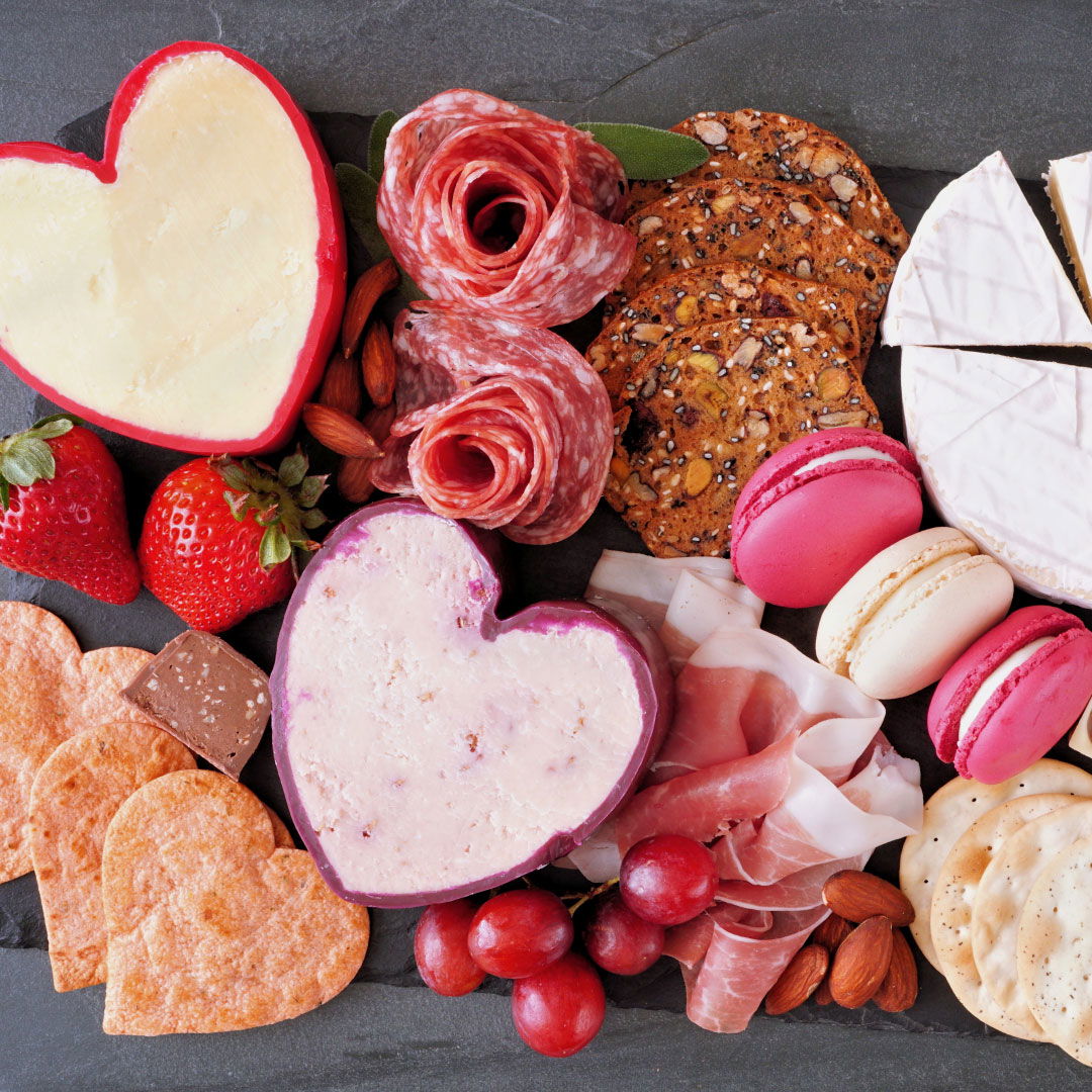 galentine's cheese board - shop for specialty cheese