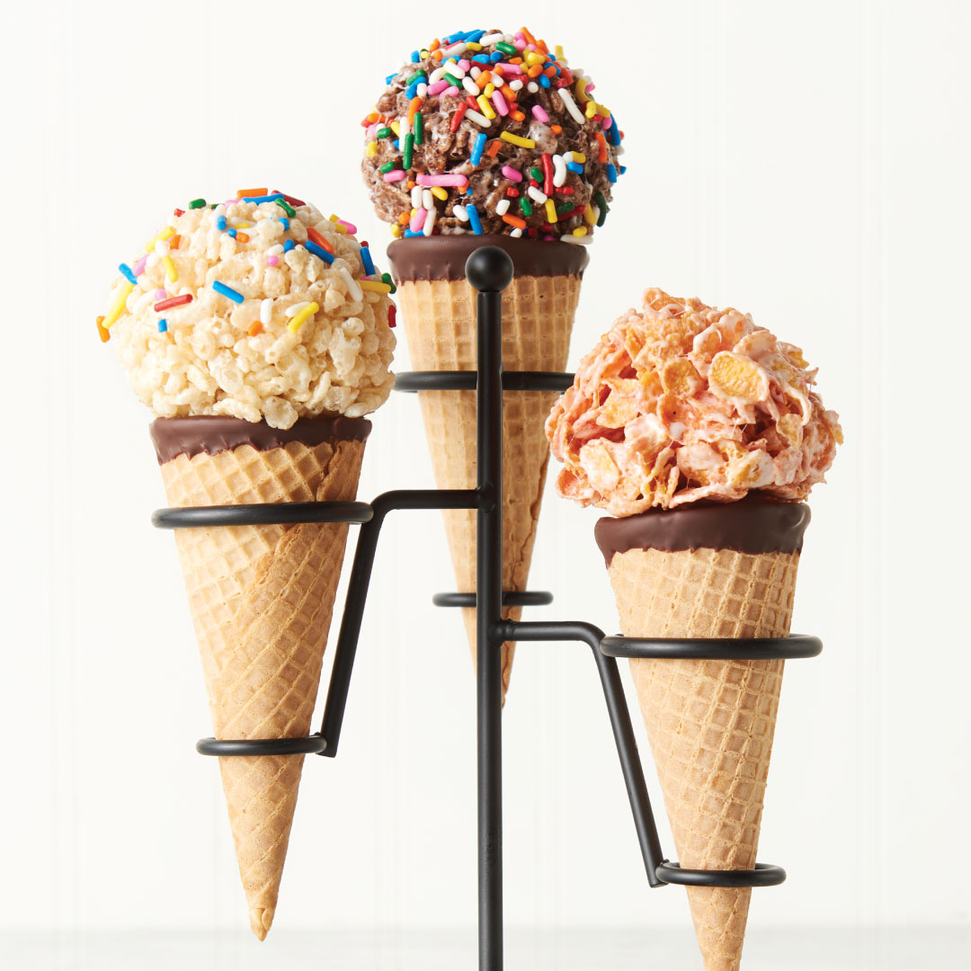 cereal bar cones recipe