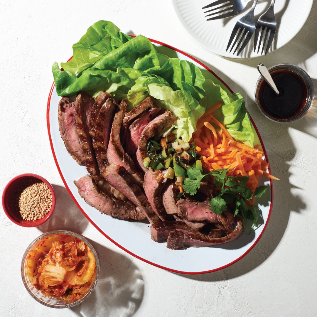 recipe for korean-ribeye-lettuce-wraps