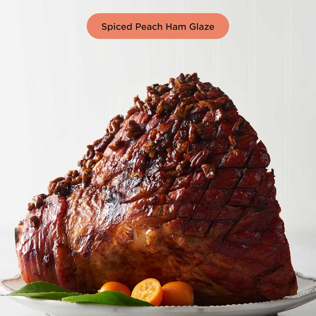 ham with peach glaze