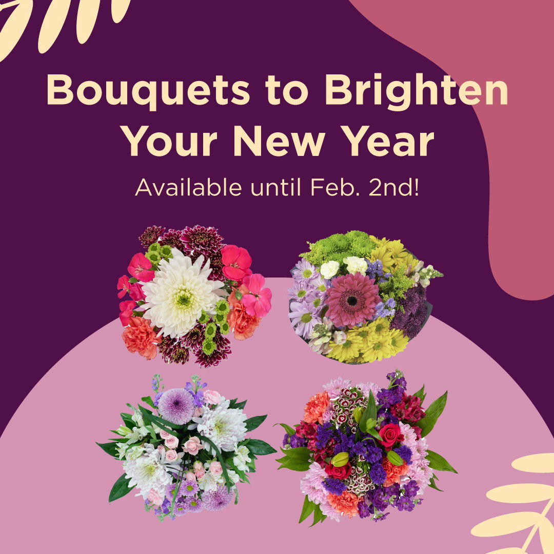 bouquets to brighten your new year