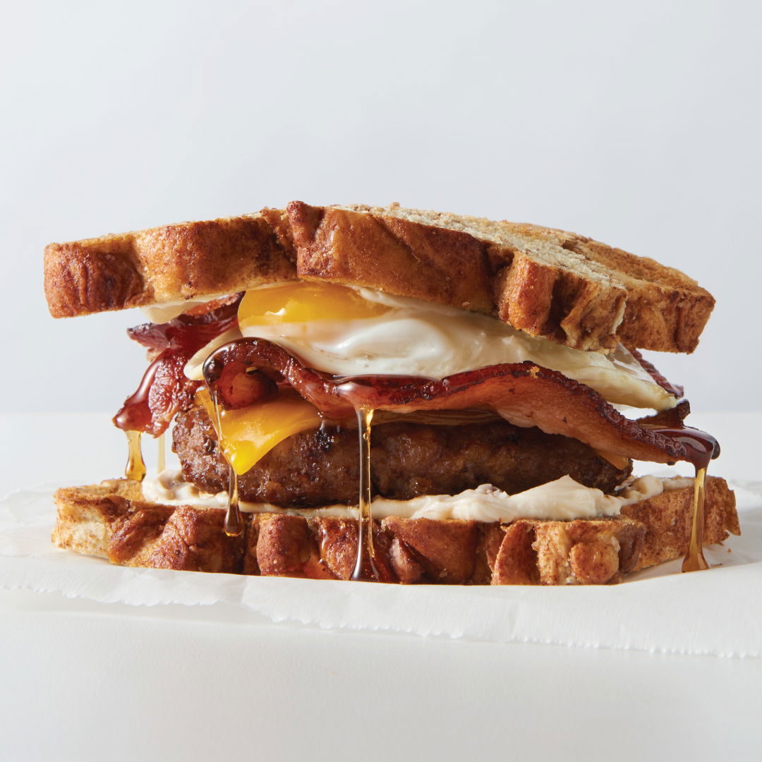 Double Maple and Bacon Breakfast Sandwich