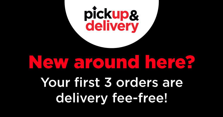 1st three online orders are delivery fee free for new customers