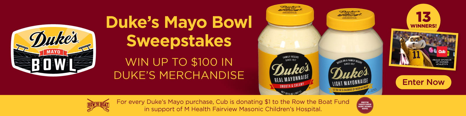 dukes mayo bowl sweepstakes