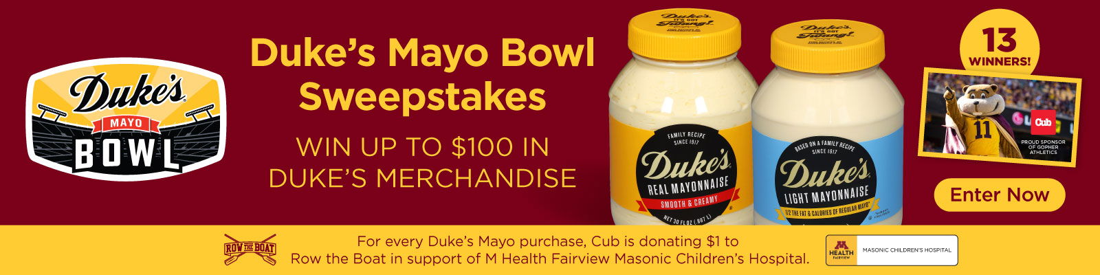 dukes mayo bowl sweepstakes