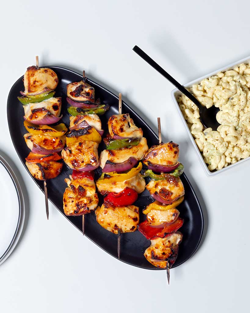 Apricot-Glazed Chicken Kabobs