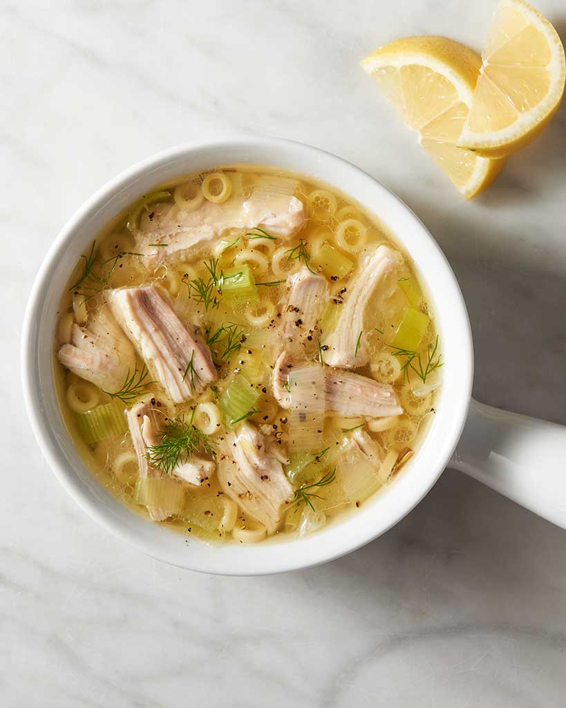 Chicken Dill Soup with Lemon