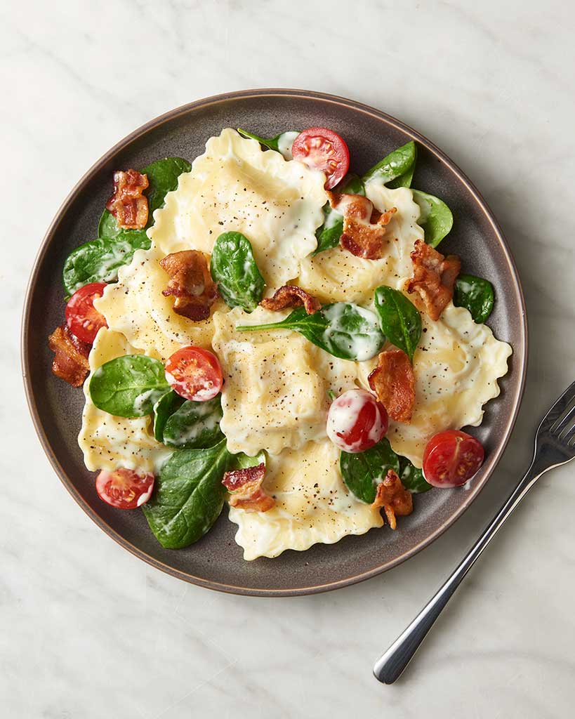 Green Goddess BLT Ravioli