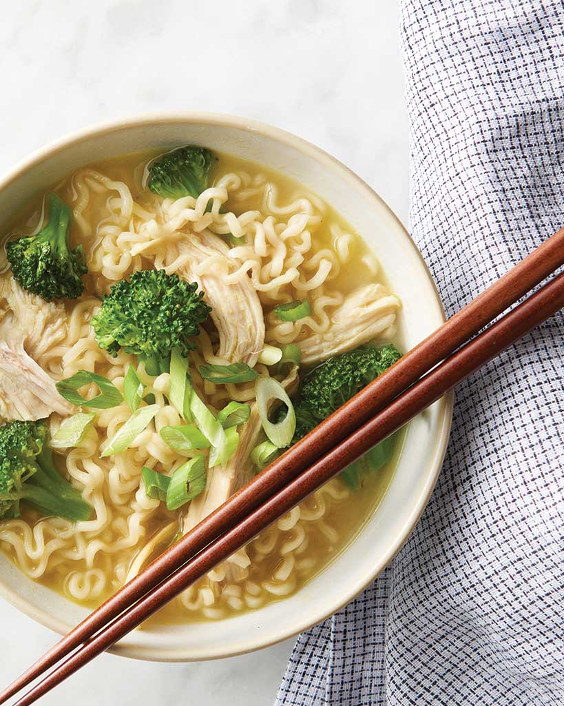 Miso Butter Chicken and Broccoli Ramen