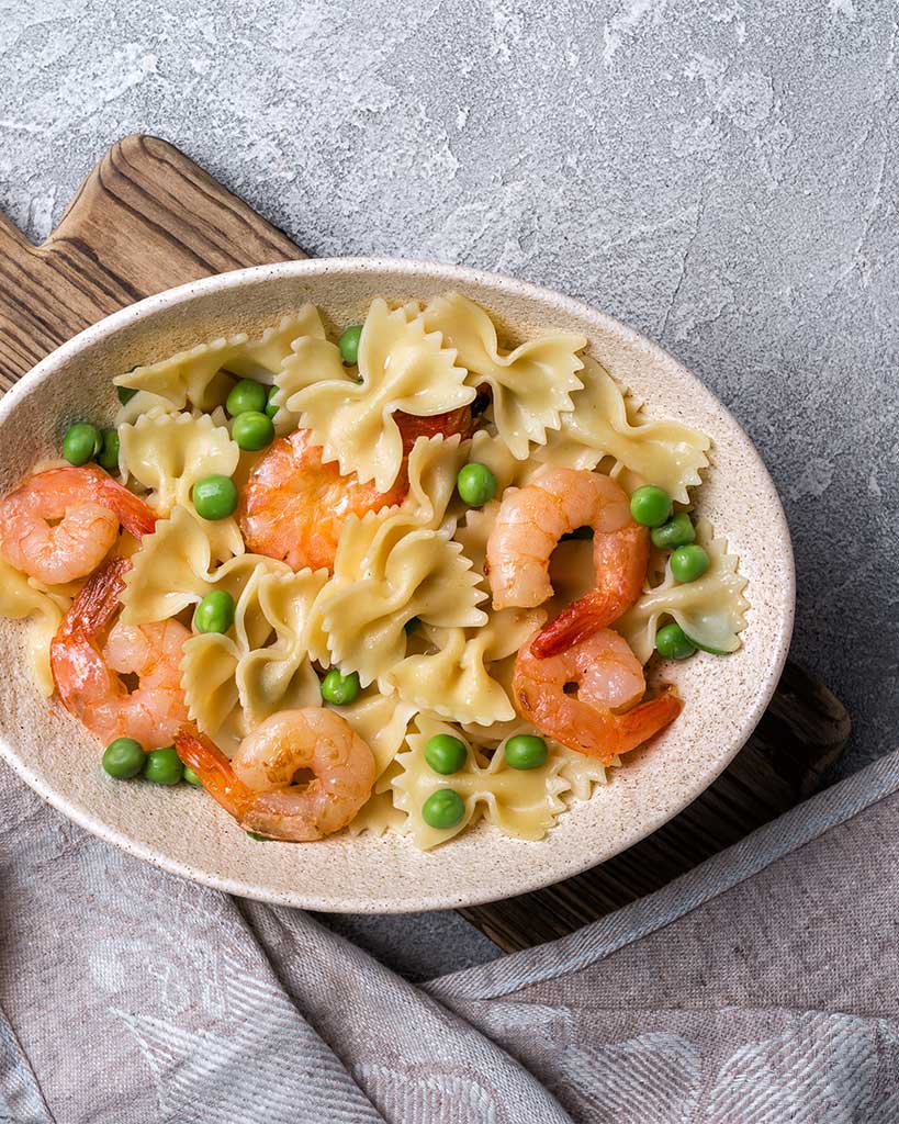 shrimp bow tie pasta