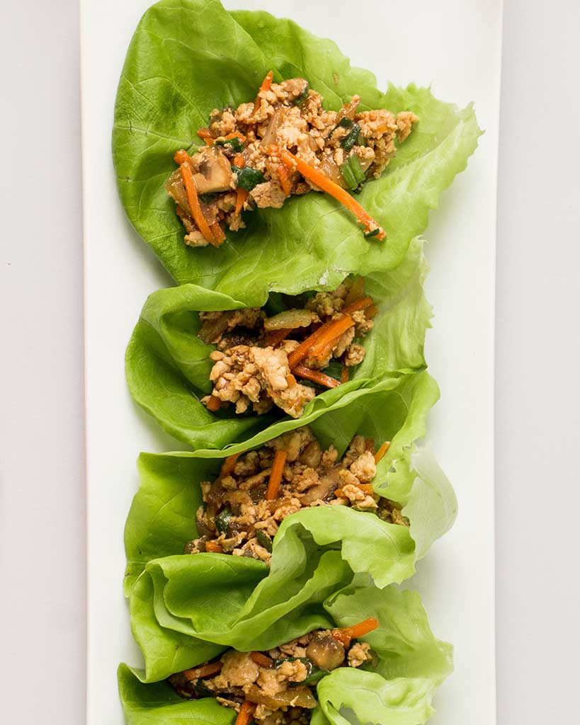 Teriyaki Chicken & Rice Lettuce Wraps