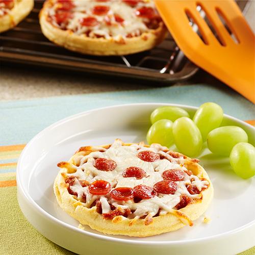 Mini Pepperoni Pizza Waffles