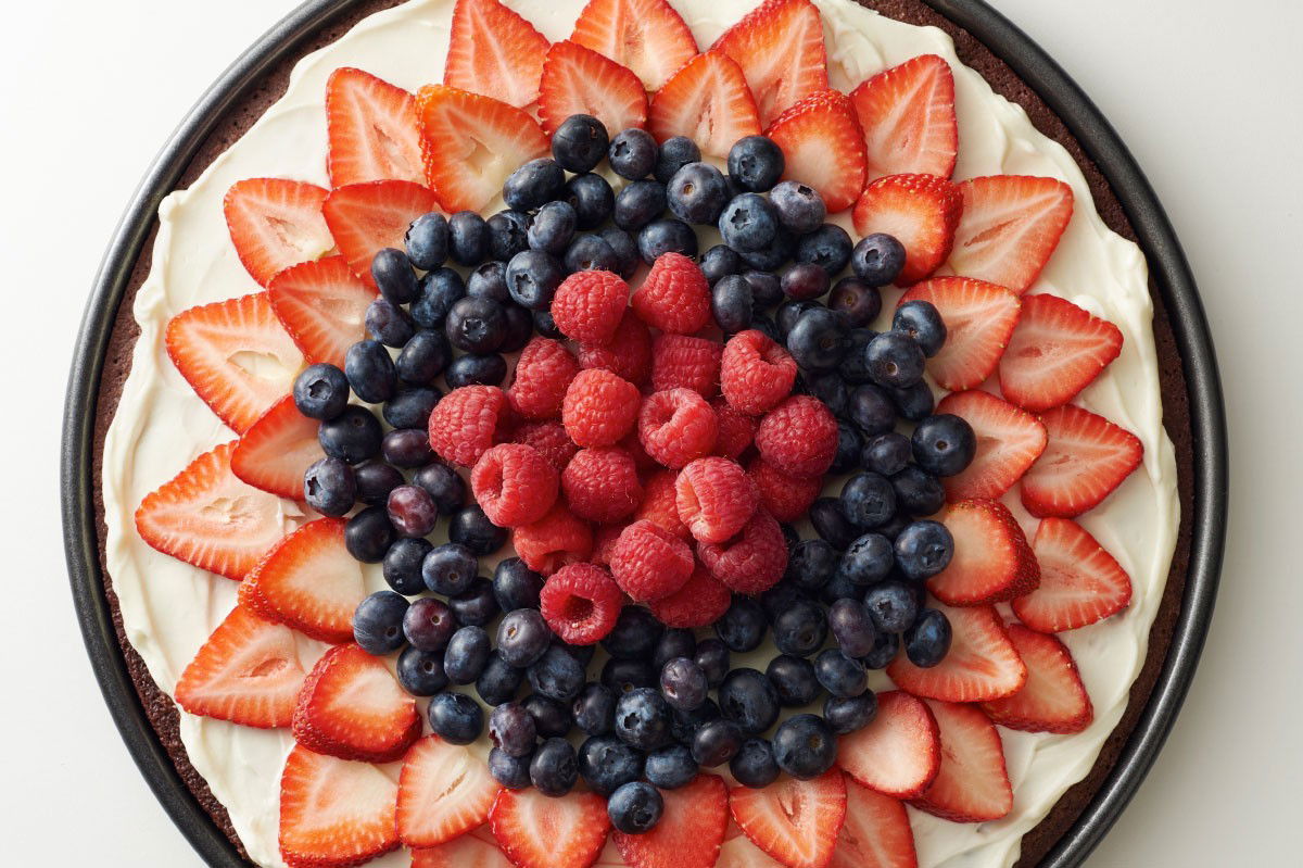 brownie fruit pizza