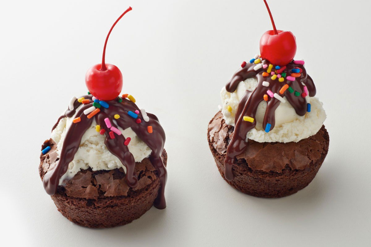 Mini Brownie Sundae Bowls