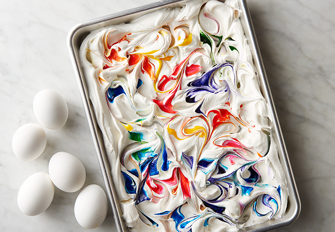 step 2 cool whip marbleized eggs