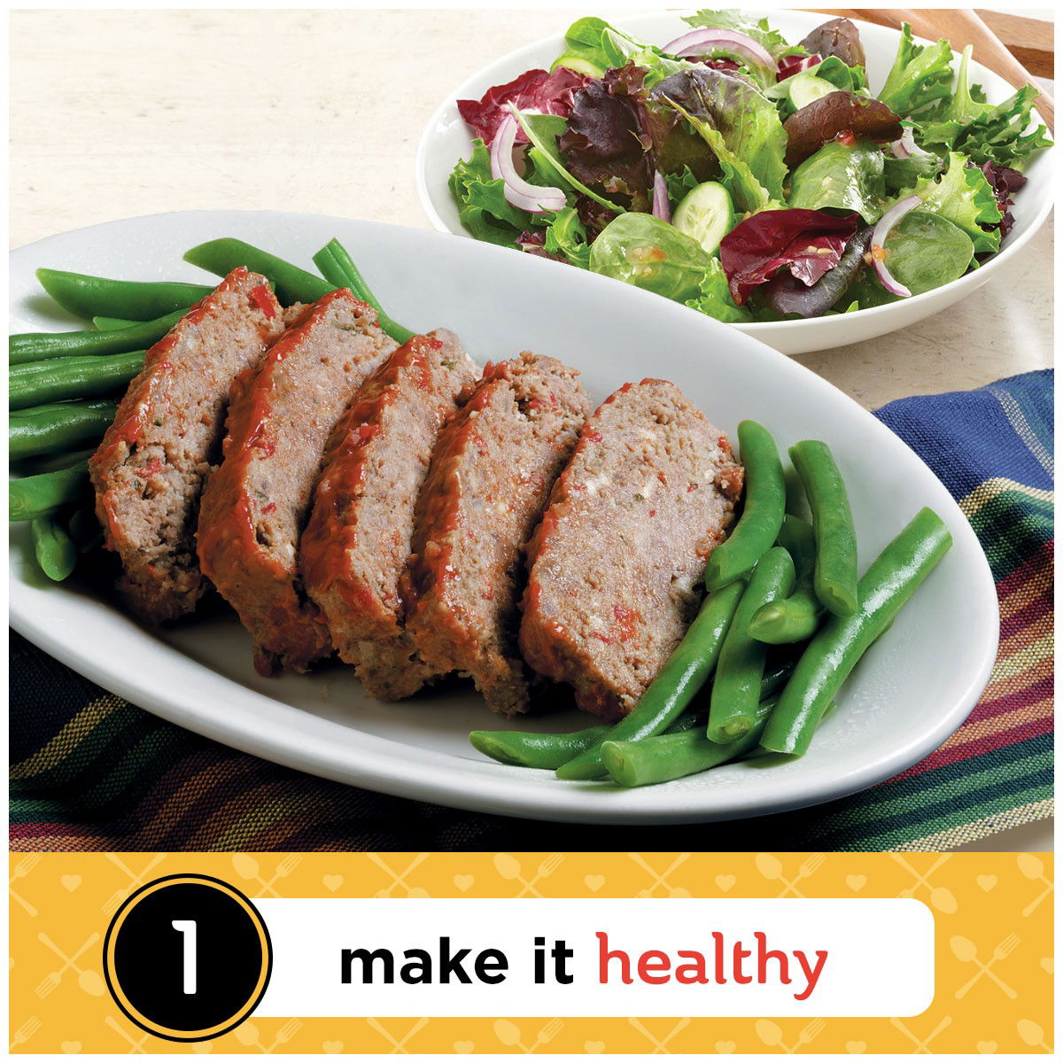 make it healthy meatloaf