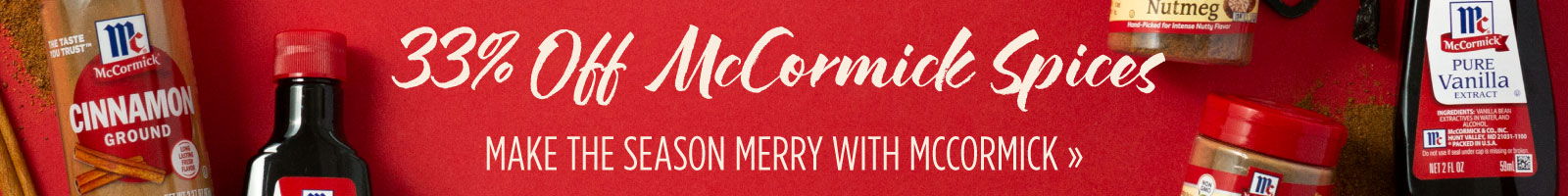 33% Off McCormick Spices