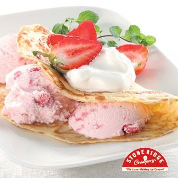 Strawberries N Cream Crepes