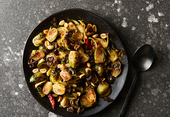 Copycat Kung Pao Brussel Sprouts