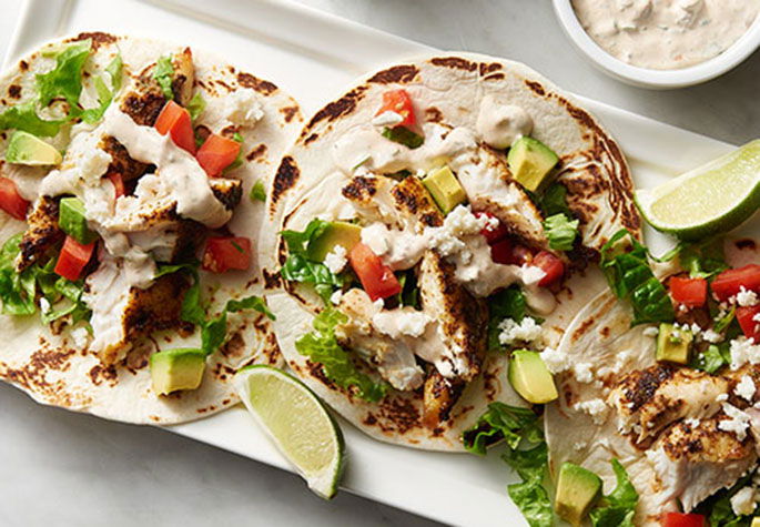 Fish Tacos with Chipotle Sour Cream