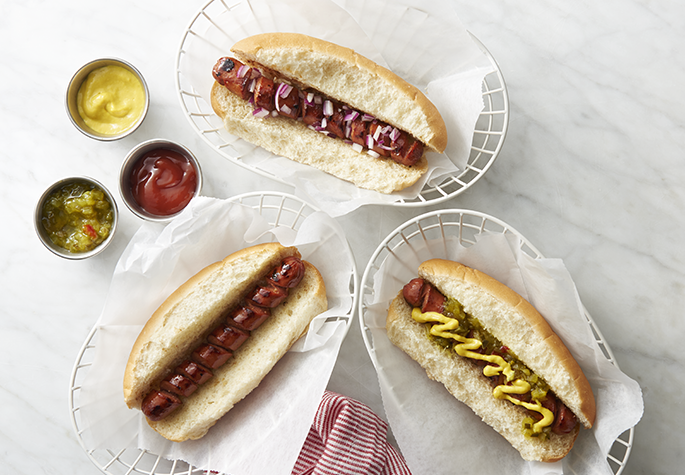 spiralized hot dogs