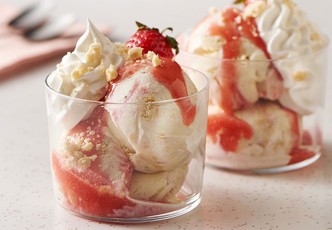 Strawberry Shortcake Sundaes