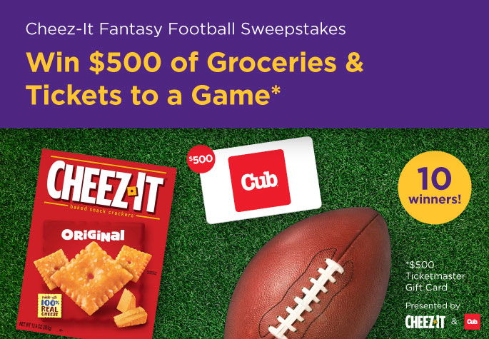 cheez-it fantasy football sweepstakes