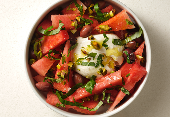 Burrata Watermelon Salad