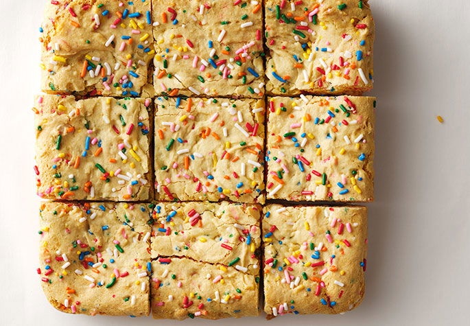 Cake Batter Blondies