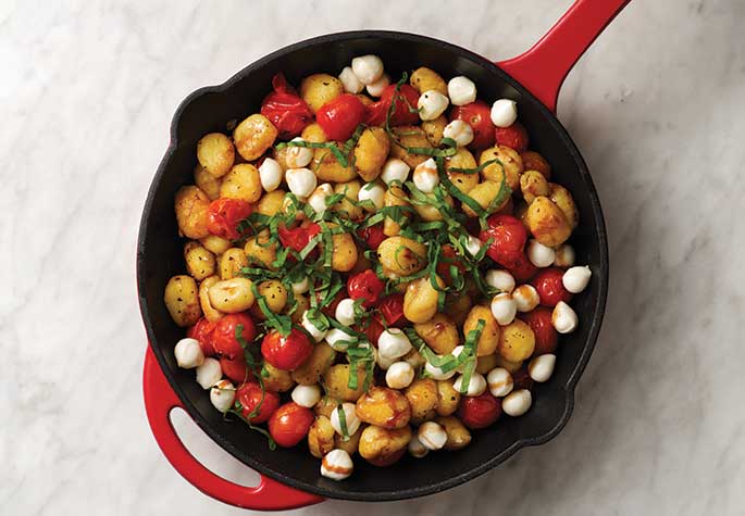 Caprese Skillet Gnocchi