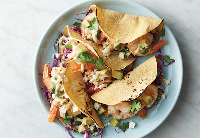 Cilantro Lime Shrimp Tacos