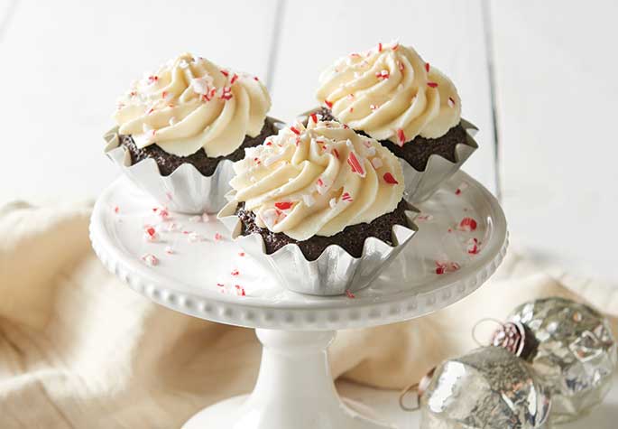 Ho Ho Mint Mocha Cupcakes