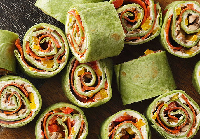 Italian Deli Pepperoni Pinwheels