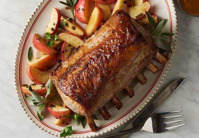 Maple Mustard Glazed Pork Rib Roast 