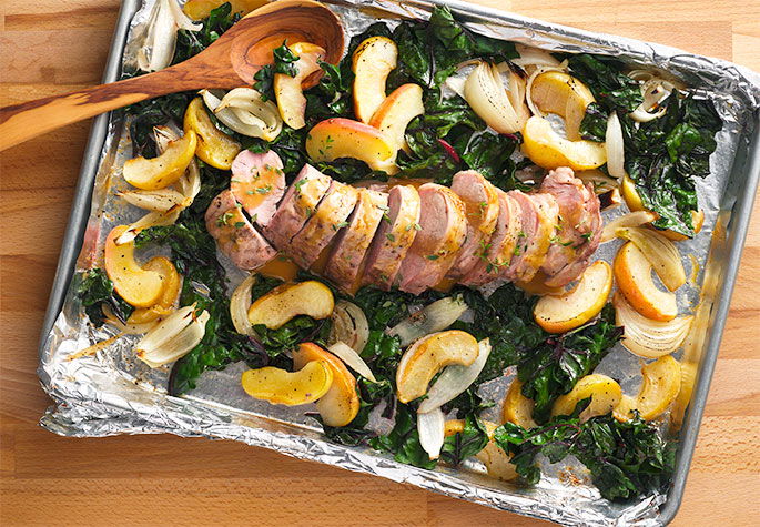 Sheet Pan Maple-Cider Pork Tenderloin