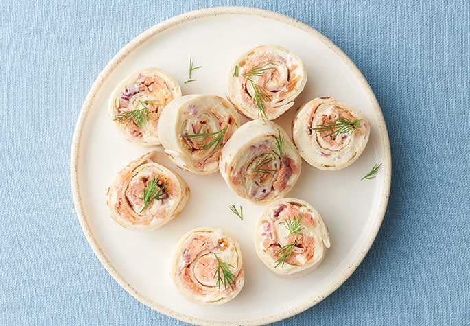 Smoked Salmon Pinwheels