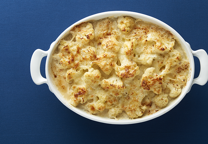 Cheesy Cauliflower Gratin