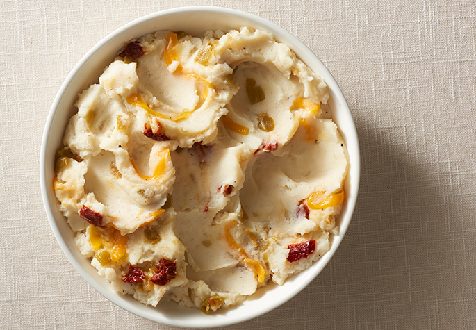 Chipotle, Green Chili & Cheddar Mashed Potatoes