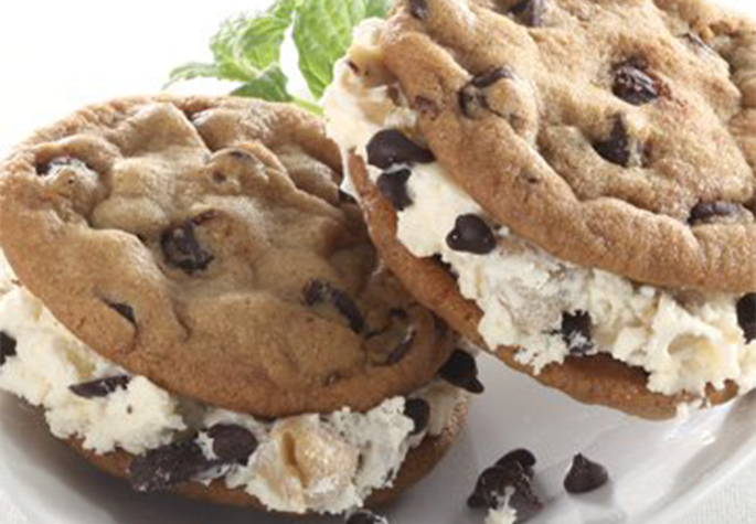 Double Cookie Dough Ice Cream Sandwiches 