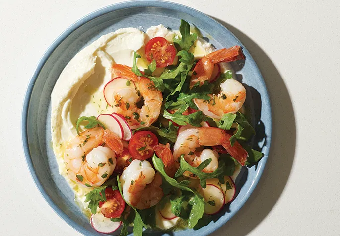 shrimp and arugula salad