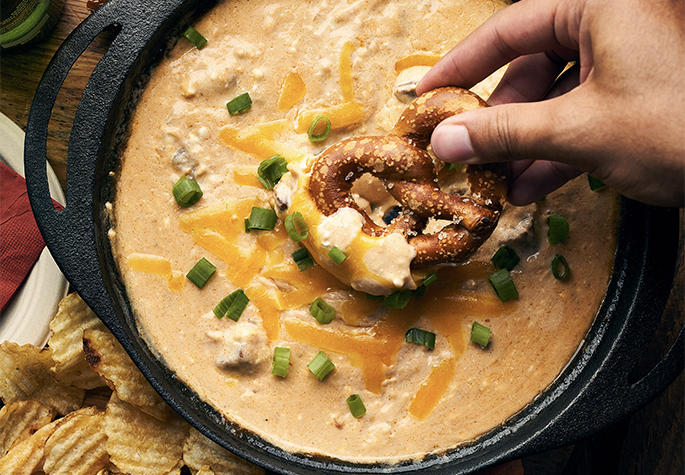 Spicy Beer Cheese & Steak Dip