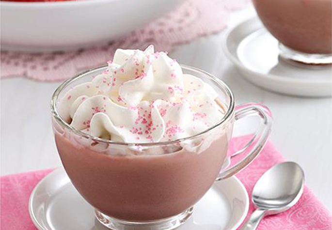 strawberry hot chocolate