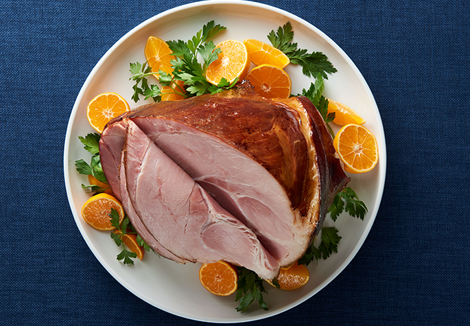 Tangerine Glazed Ham